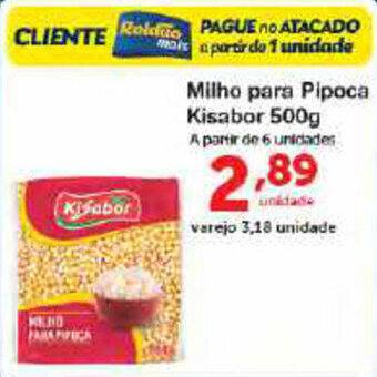 Roldão Milho para Pipoca Kisabor 500g oferta