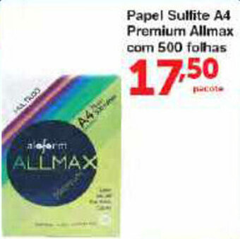 Roldão Papel Sulfite A4 Premium Allmax com 500 folhas oferta