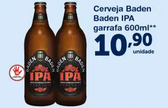 Roldão Cerveja Baden Baden Ipa garrafa 600ml oferta