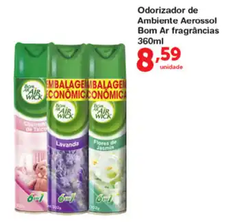 Odorizador de Ambiente Aerossol Bom Ar Fragrancias 360ml