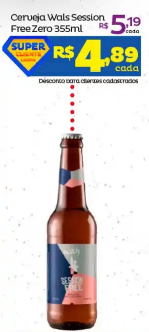 Super Lagoa Cerveja Wals Session Free Zero 355ml oferta
