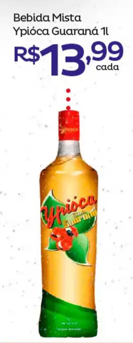 Super Lagoa Bebida Mista Ypioca Guarana 1L oferta