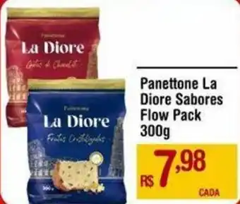 Max Atacadista Panettone La Diore Sabores Flow Pack 300g oferta
