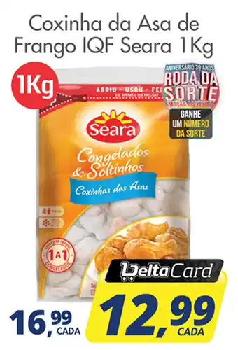 Delta Supermercados Coxinha da Asa de Frango IQF Seara 1Kg oferta