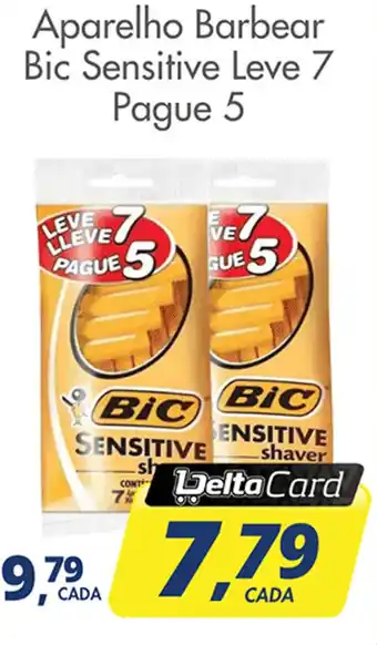 Delta Supermercados Aparelho Barbear Bic Sensitive Leve 7 Pague 5 oferta