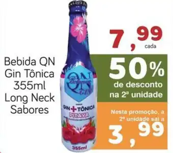 Bebida QN Gin Tônica 355ml Long Neck Sabores