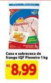 Extra Supermercado Coxa e sobrecoxa de frango IQF Pioneiro 1kg oferta