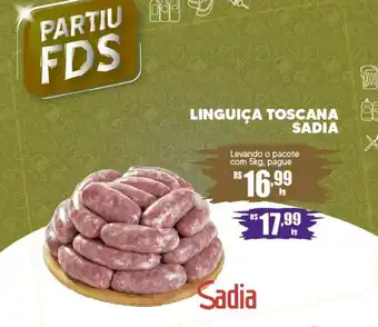 Supermercado Precito LINGUIÇA TOSCANA SADIA kg oferta
