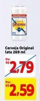 Extra Supermercado Cerveja Original lata 269ml oferta