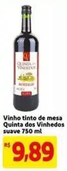 Vinho tinto de mesa Quinta dos Vinhedos suave 750ml