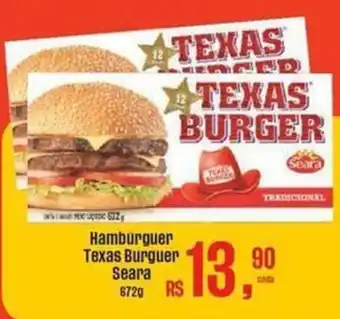 Supermercados Mateus Hamburguer Texas Burguer Seara 672g oferta