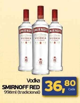 Cometa Supermercados Vodka Smirnoff Red 998ml oferta