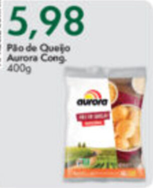 Pao de Queijo Aurora Cong. 400g