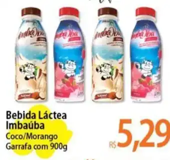 Atacadão Bebida Láctea Imbaúba Coco/Morango Garrafa com 900g oferta
