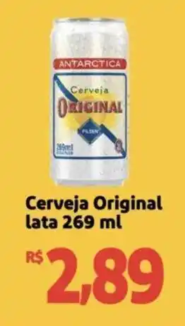Extra Supermercado Cerveja Original lata 269 ml oferta