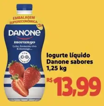 Extra Supermercado logurte líquido Danone sabores 1,25 kg oferta