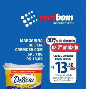 Extrabom Supermercados Margarina Delícia Cremosa Com Sal 1kg oferta