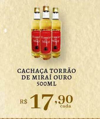 Bahamas Supermercados Cachaça Torrão De Miraí Ouro 500ml oferta