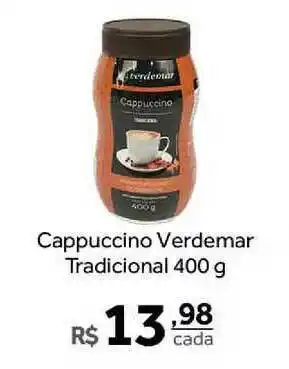 Verdemar Supermercado Cappuccino Verdemar Tradicional 400g oferta