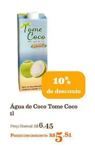 Mercadinhos São Luiz Agua De Coco Tome Coco 10% De Desconto 1L oferta