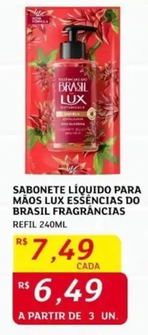 Assaí Atacadista SABONETE LÍQUIDO PARA MÃOS LUX ESSEÊNCIAS DO BRASIL FRAGRÂNCIAS REFIL 240ML oferta