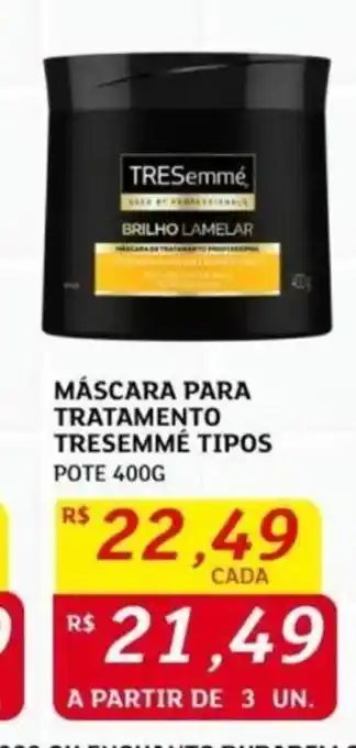 MÁSCARA PARA TRATAMENTO TRESEMME TIPOS POTE 400G