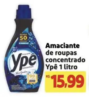 Extra Supermercado Amaciante de roupas concentrado Ypê 1 litro oferta