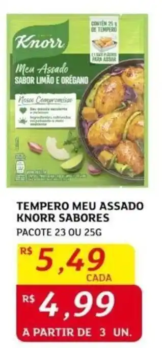 Assaí Atacadista TEMPERO MEU ASSADO KNORR SABORES PACOTE 23 OU 25G oferta