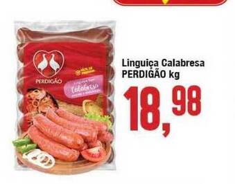 Rede Economia Linguiça Calabresa Perdigão 1kg oferta