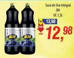 Supermercados BH Suco De Uva Integral Bh 1.5L oferta