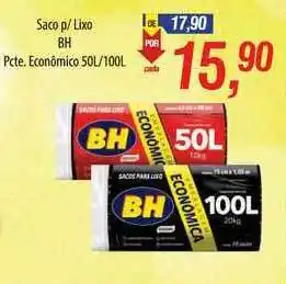 Supermercados BH Saco P Lixo Bh Pcte. Econômico oferta