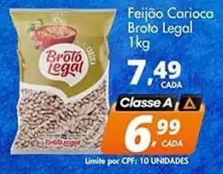 Delta Supermercados Feijão Carioca Broto Legal 1kg oferta