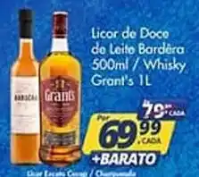 Licor de Doce de Leite Bardéra 500ml/ Whisky Grant's IL