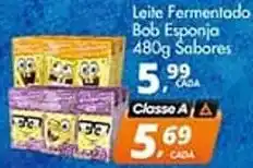 Delta Supermercados Leite Fermentado Bob Esponja 480g Sabores oferta