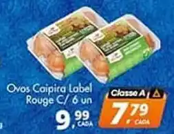 Delta Supermercados Ovos Caipira Lobel Rouge C/6 un oferta