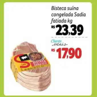 Pão de Açúcar Bisteca Suína Congelada Sadia Fatiada 1kg oferta