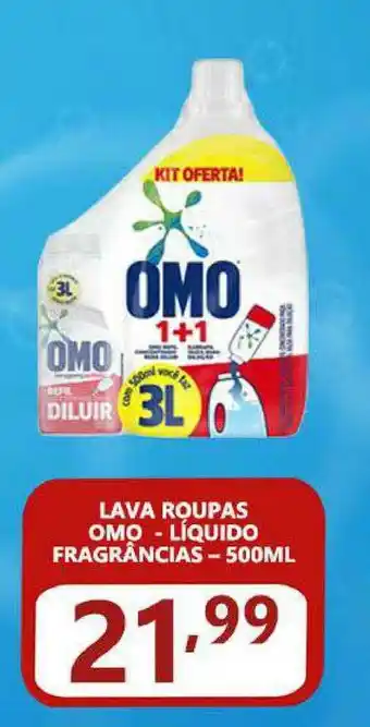 Bramil Supermercados Lava Roupas Omo - Líqido Fragrâncias 500ml oferta