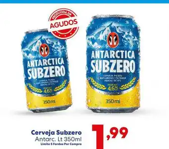 Barracão Supermercado Cerveja Subzero Antarct. Lt 350ml oferta