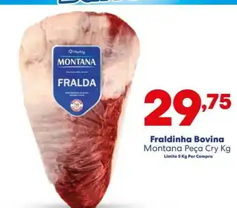 Barracão Supermercado Fraldinha Bovina Montana Peça Cry Kg oferta