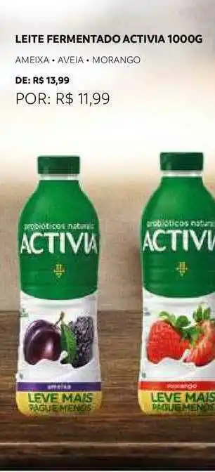 Hiperideal Supermercados Leite Fermentado Activia 1000g oferta