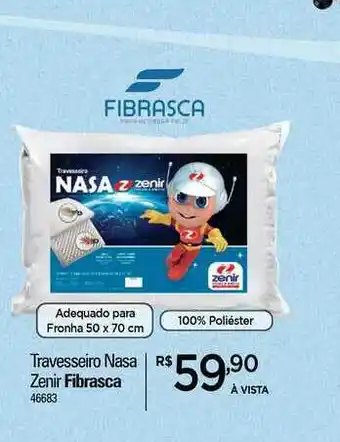 Travesseiro Nasa Zenir Fibrasca