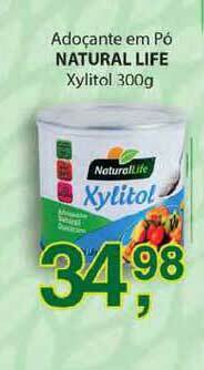 Supermercados Mundial Adoçante Em Pó Natural Life Xylitol 300g oferta