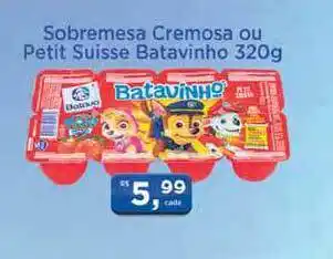Sobremesa Cremosa Ou Petit Suisse Batavinho 320g
