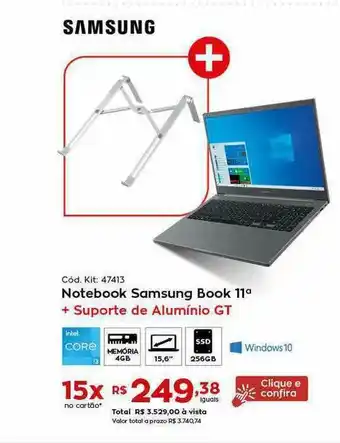 Ibyte Notebook Samsung Book 11a oferta