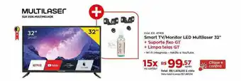 Ibyte Smart Tv Monitor Led Multilaser 32 oferta