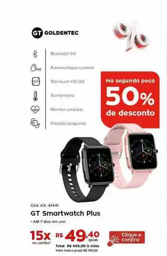 Ibyte Gt Smartwatch Plus Goldentec oferta