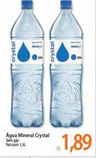 Atacadão água Mineral Crystal Sem Gás 1.5L oferta
