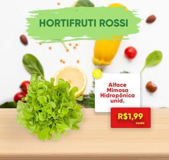 Rossi Supermercado Alface Mimosa Hidroponica unid oferta