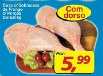 Supermercados Guanabara Coxa s/ Sobrecoxa de Frango c/ Porcao Dorsal 1kg oferta