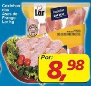Supermercados Guanabara Coxinhas das Asas de Frango Lar 1kg oferta